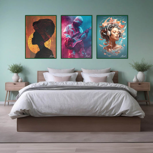 Above Bed Decor Ideas - beink online art store