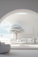 White Luxury Tree Wall Art