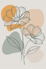 Minimal Spring Flower Wall Art