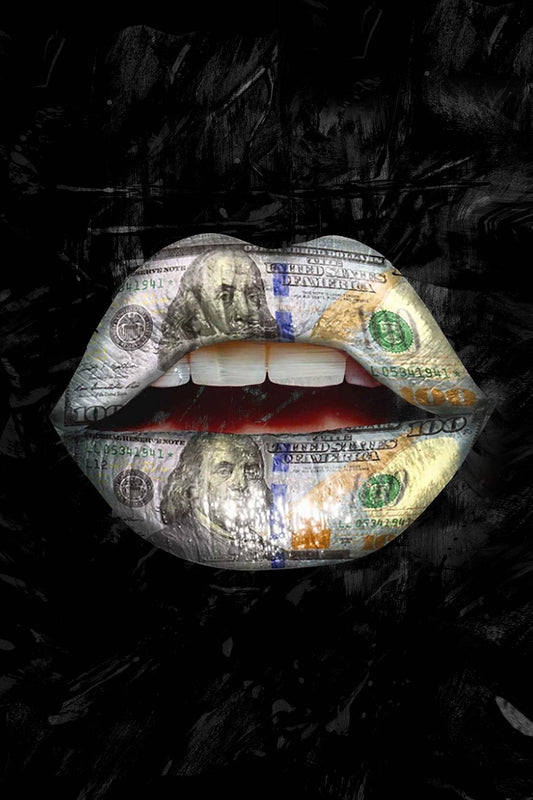 Money Lips Poster Wall Art - beink online art store