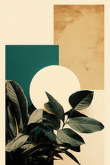 Modern Leaves Abstract Wall Art