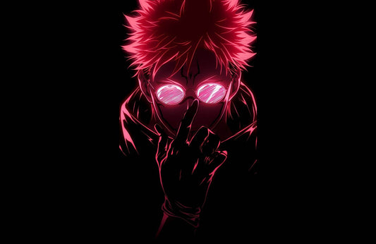 Neon Dope Sukuna Anime Wall Art - beink online art store