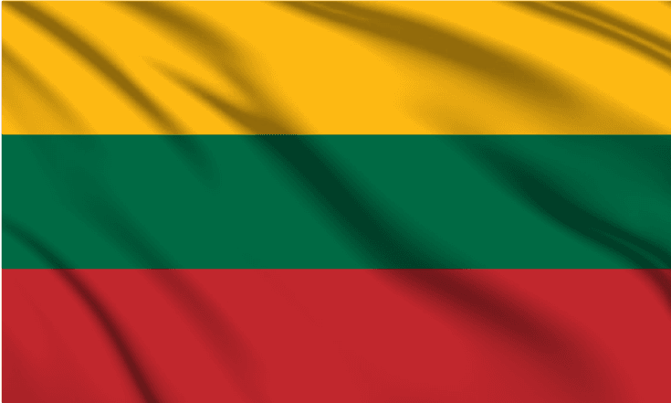 Lithuania National Flag Wall Art - beink online art store