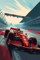 Formula 1 Rally Modern Wall Art