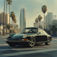 Porsche 911 S Black Wall Art