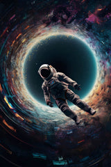 Astronaut Encountering a Black Hole Wall Art - beink online art store