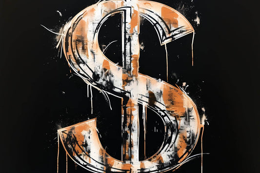 Dollar Sign Closeup Wall Art - beink online art store