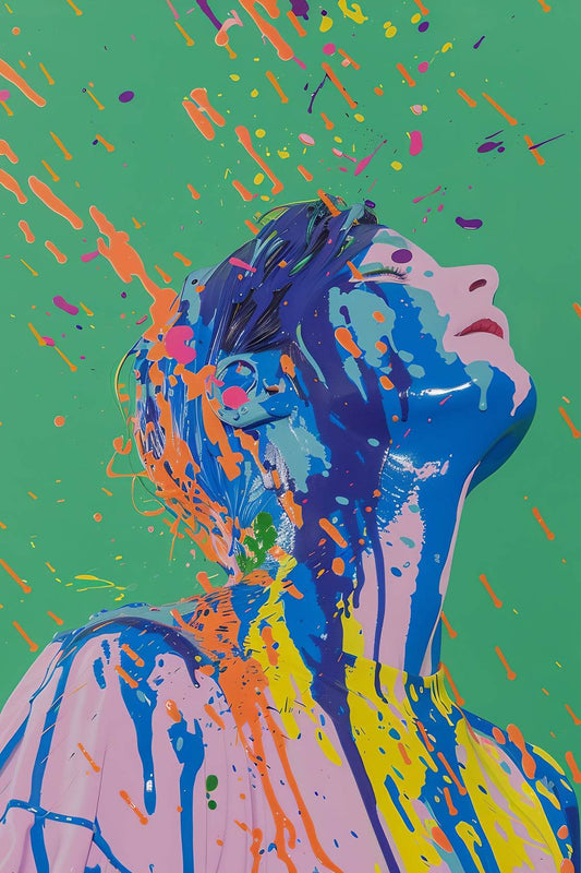 Splashed Dreams Modern Wall Art - beink online art store