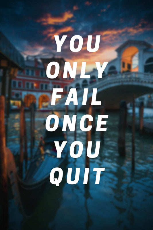 Never Quit Motivational Wall Art - beink online art store