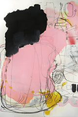 Pink and Black Chaos Modern Wall Art - beink online art store