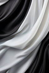 Curtains Black & White Wall Art