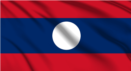 Laos National Flag Wall Art - beink online art store