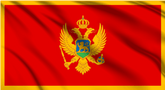 Montenegro National Flag Wall Art - beink online art store