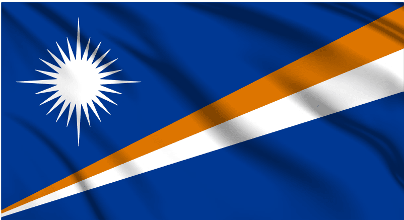 Marshall Islands National Flag Wall Art - beink online art store