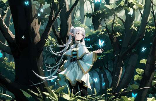 Frieren Magical Forest Anime Wall Art - beink online art store