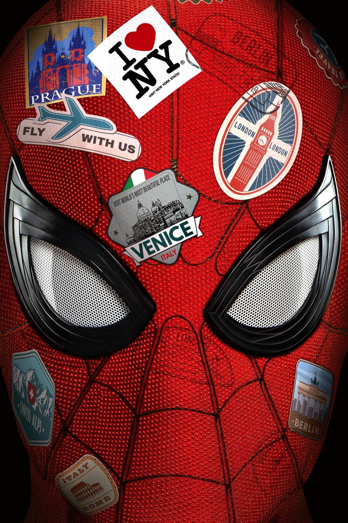 Spider Man Mask with Sticker on Mask Wall Art - beink online art store