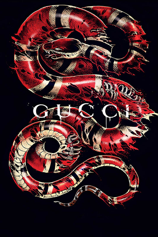 Gucci Red Snake Wall Art - beink online art store