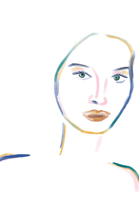 The Woman Pale Face Wall Art - beink online art store
