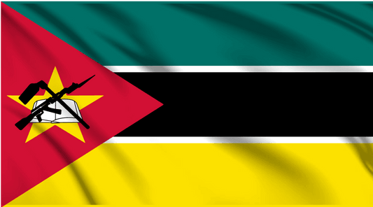 Mozambique National Flag Wall Art - beink online art store