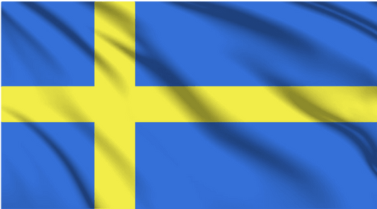 Sweden National Flag Wall Art - beink online art store