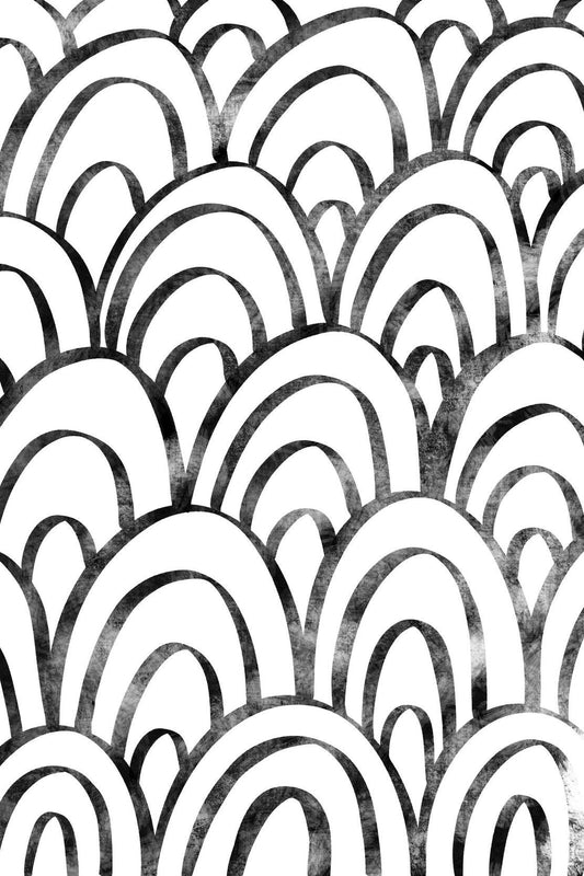Fish Scales Seamless Pattern Wall Art - beink online art store
