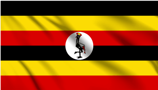 Uganda National Flag Wall Art - beink online art store