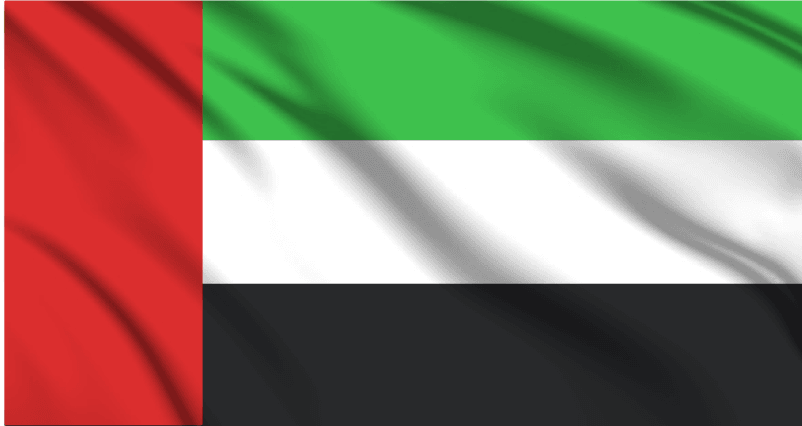 United Arab Emirates National Flag Wall Art - beink online art store