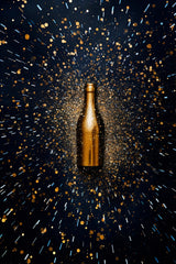 Golden Bottle Wall Art