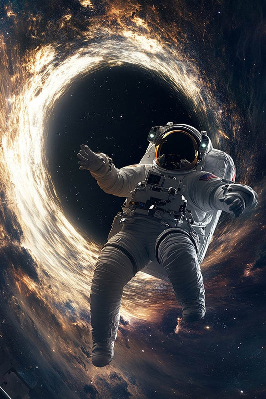 Astronaut in Black Hole floating Wall Art - beink online art store