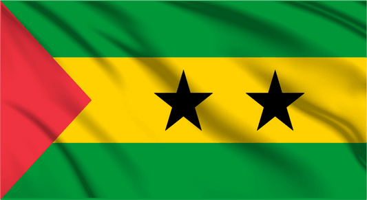 São Tomé and Príncipe National Flag Wall Art - beink online art store
