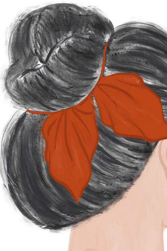 Painting of A Woman Hair Wall Art - beink online art store