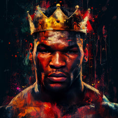 Mike Tyson With Crown Wall Art