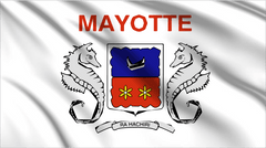 Mayotte National Flag Wall Art - beink online art store