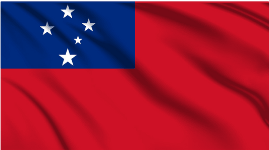 Samoa National Flag Wall Art - beink online art store