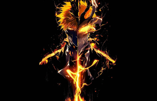 Ichigo Kurosaki Hollow Mask Anime Wall Art - beink online art store