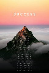 The Journey to Success Motivational Wall Art - beink online art store