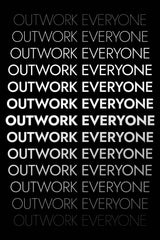 Hustle Outwork Motivational Wall Art - beink online art store