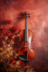 Old Red Wood Violin Wall Art