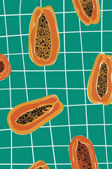Painting Papaya Fruit Pieces - beink online art store