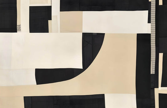 Geometric Harmony - Balanced Arrangement of Shapes Wall Art - beink online art store