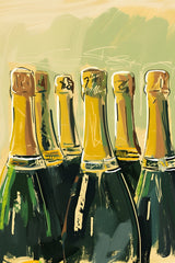 Champagne Bottles Wall Art