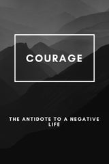 Courage Overcomes Motivational Wall Art - beink online art store