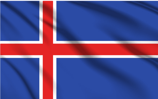 Iceland National Flag Wall Art - beink online art store