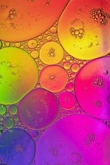 Bubbles Gradient Abstract Wall Art