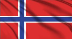 Norway National Flag Wall Art - beink online art store