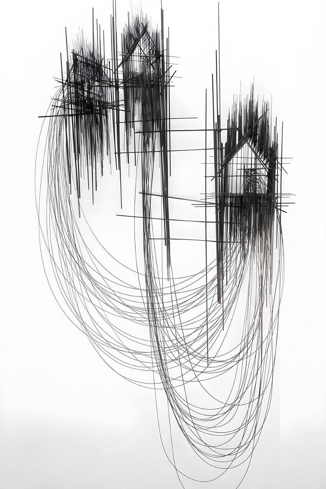 Ink-Drawn Cityscape Modern Wall Art - beink online art store