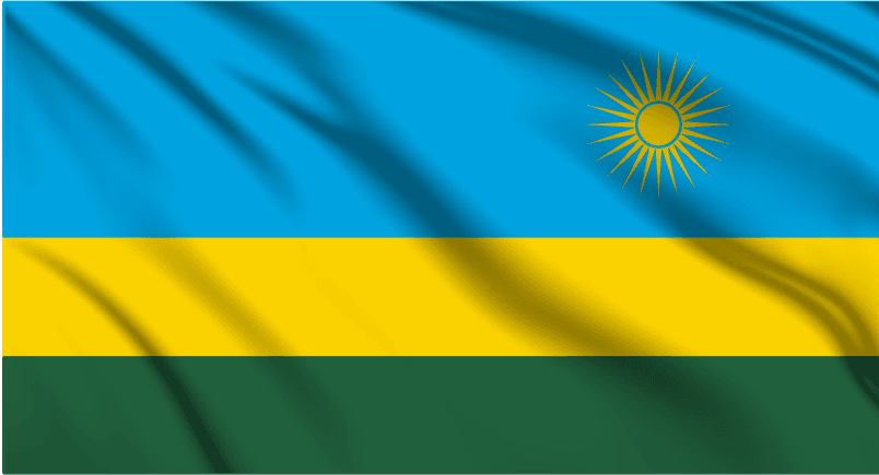 Rwanda National Flag Wall Art - beink online art store
