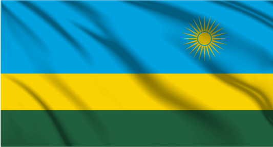 Rwanda National Flag Wall Art - beink online art store