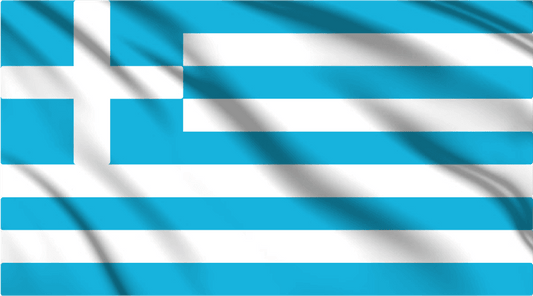 Greece National Flag Wall Art - beink online art store