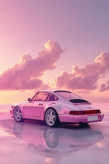 Porsche911 Pink Wall Art